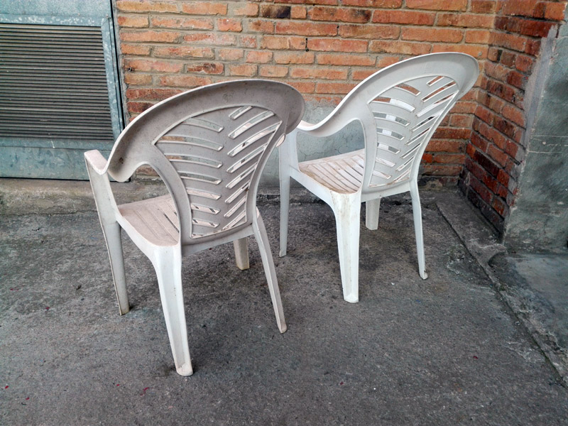 silla jardin terraza plastico desgastado 41-87.7x55.5x55 2u